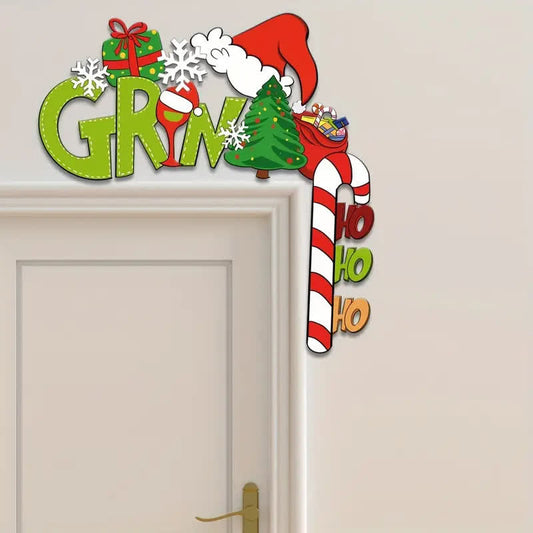 Ownkoti Christmas Theme Door Frame Decor - 4PCS - image 0