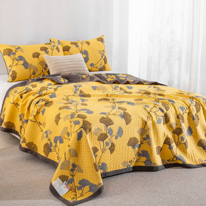 Ownkoti Ginkgo Leaf Organic Cotton Reversible Quilt - image 20