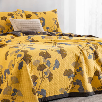 Ownkoti Ginkgo Leaf Organic Cotton Reversible Quilt - image 22