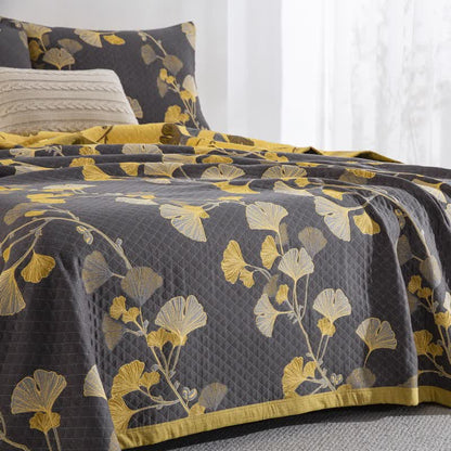 Ownkoti Ginkgo Leaf Organic Cotton Reversible Quilt - image 30