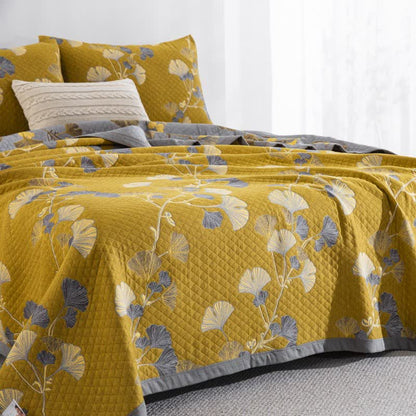 Ownkoti Ginkgo Leaf Organic Cotton Reversible Quilt - image 37