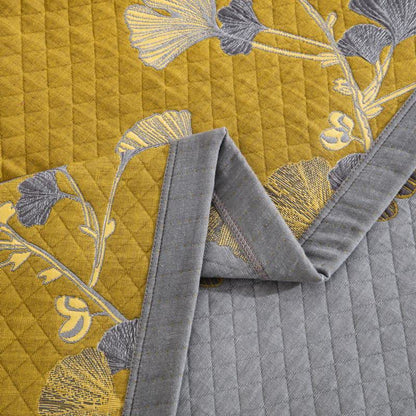 Ownkoti Ginkgo Leaf Organic Cotton Reversible Quilt - image 40
