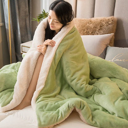 Ownkoti Solid Color Sherpa Duvet Cover Blanket - image 11