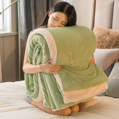 Ownkoti Solid Color Sherpa Duvet Cover Blanket - image 12