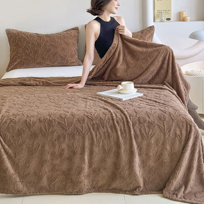 Ownkoti Faux Fur Tulip Textured Plush Blanket - image 17