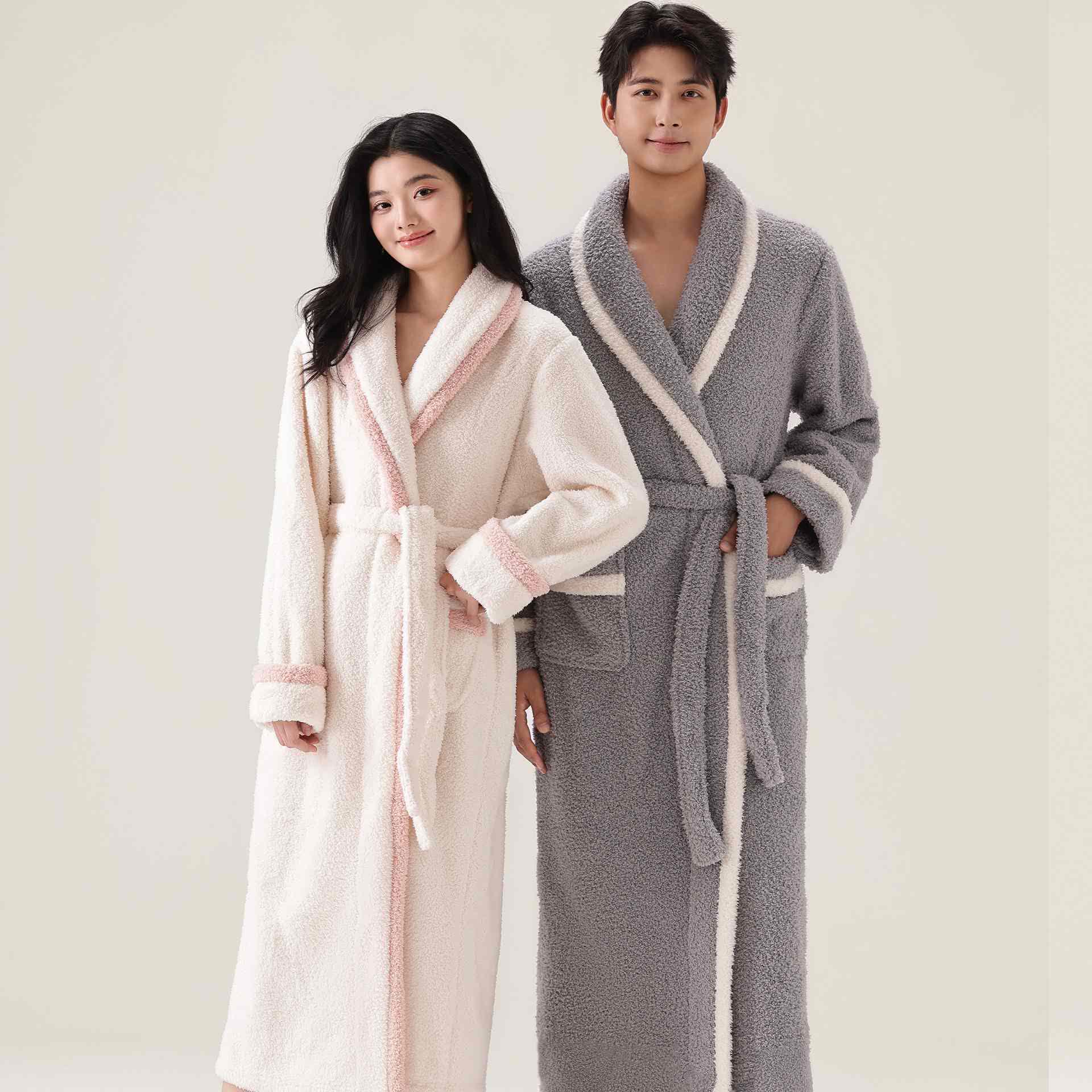 Ownkoti Unisex Fleece Plush Warm Robe - image 1