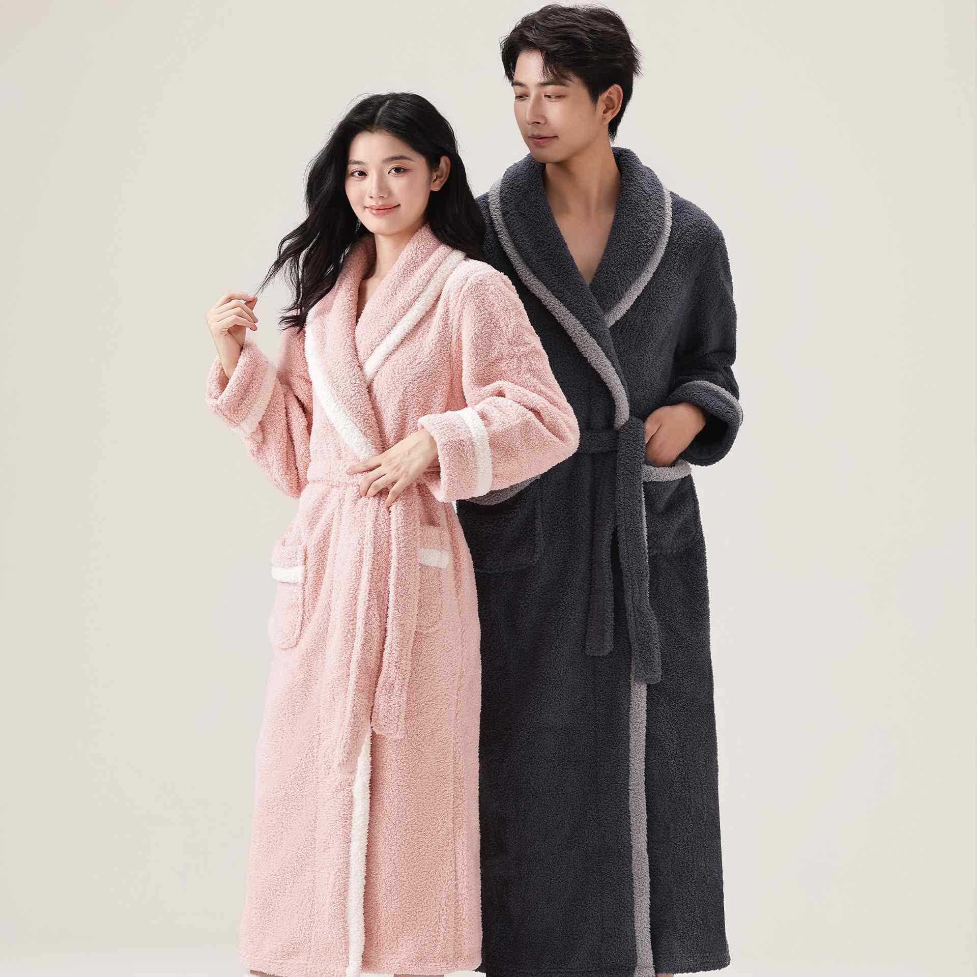 Ownkoti Unisex Fleece Plush Warm Robe - image 0