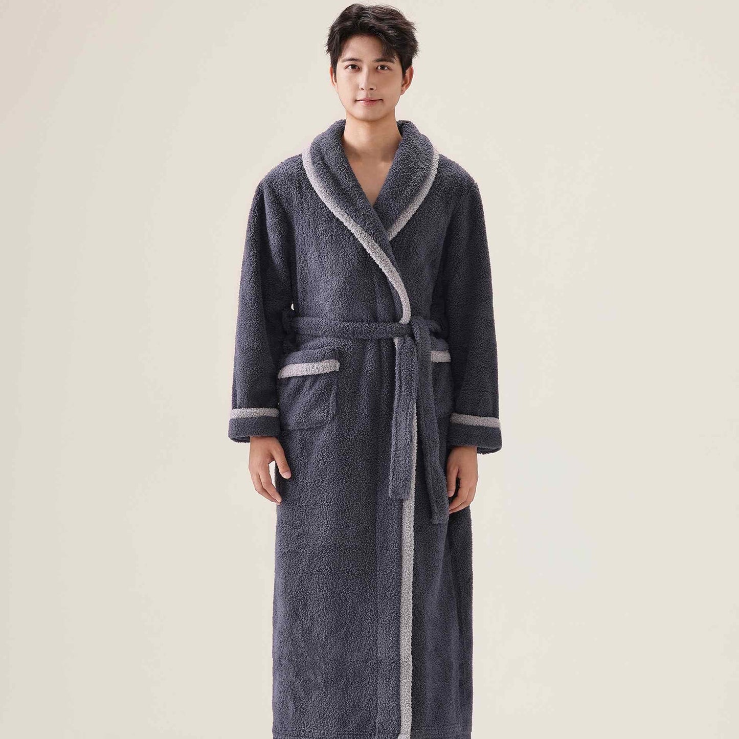 Ownkoti Unisex Fleece Plush Warm Robe - image 9