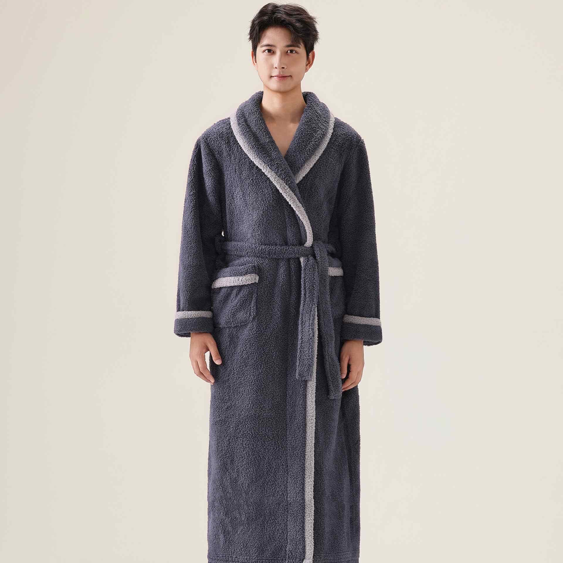 Ownkoti Unisex Fleece Plush Warm Robe - image 9