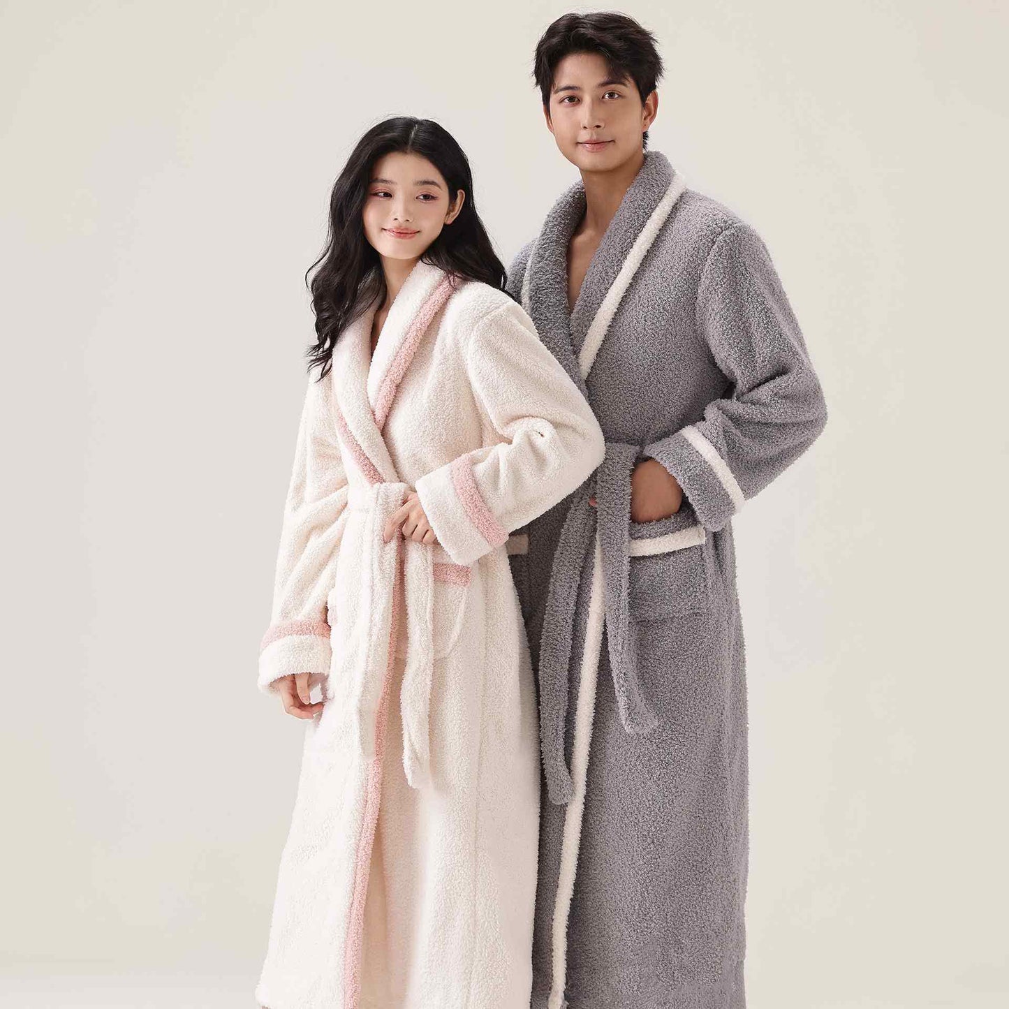 Ownkoti Unisex Fleece Plush Warm Robe - image 3