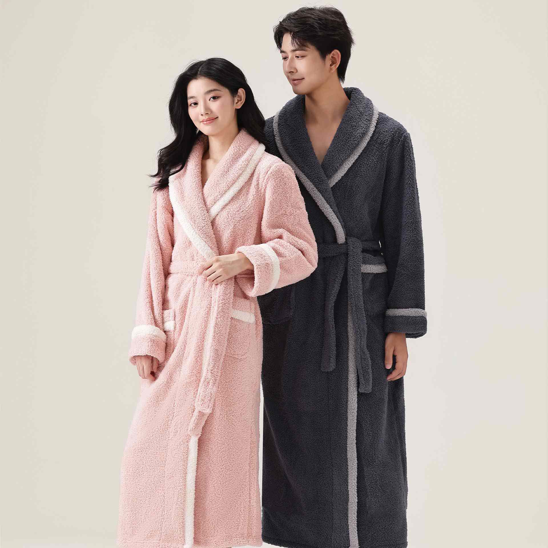 Ownkoti Unisex Fleece Plush Warm Robe - image 2
