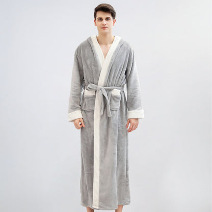 Ownkoti Unisex Fleece Plush Warm Hooded Robe - image 6