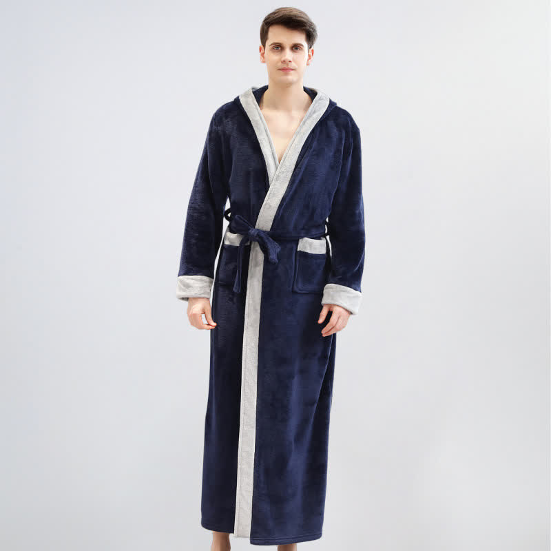 Ownkoti Unisex Fleece Plush Warm Hooded Robe - image 2