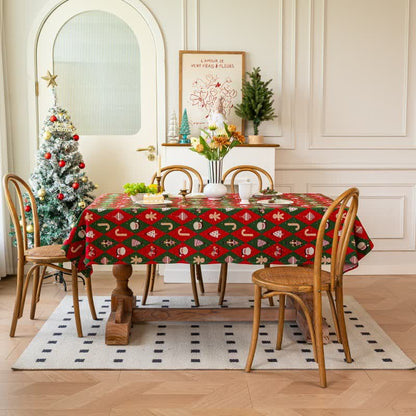 Ownkoti Christmas Inspired Diamond Plaid Tablecloth - image 2