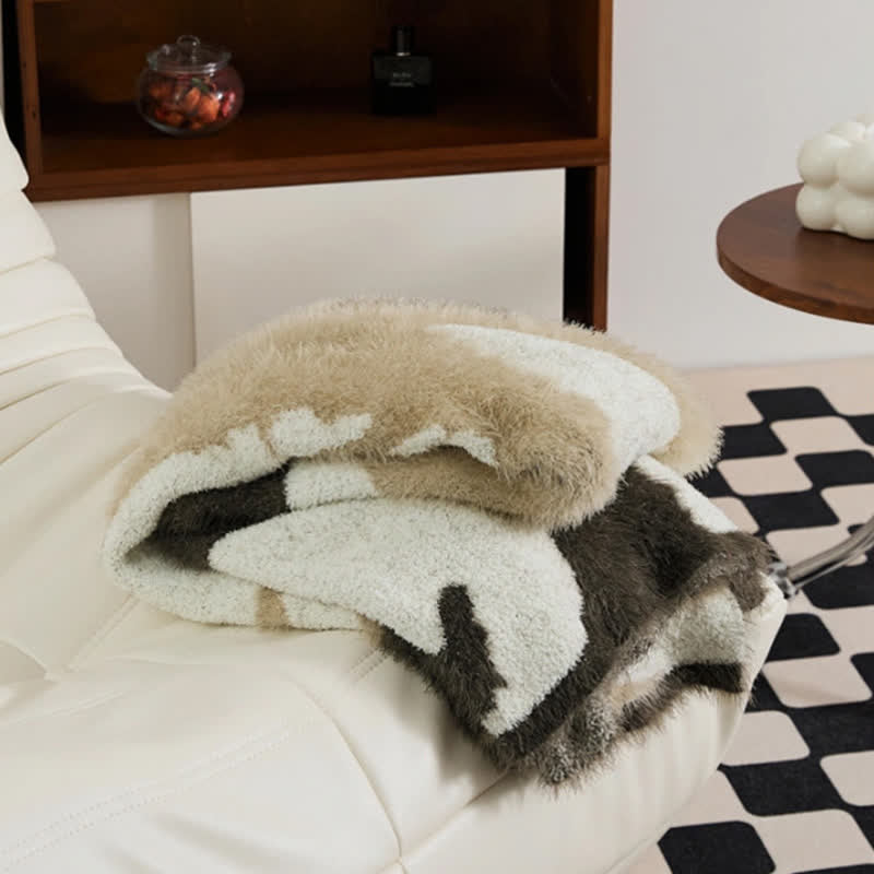 Ownkoti Abstract Art Shaggy Cozy Throw Blanket - image 10