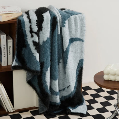 Ownkoti Abstract Art Shaggy Cozy Throw Blanket - image 4