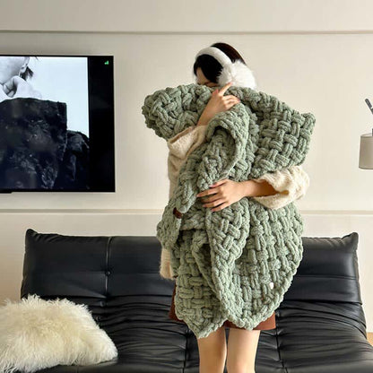 Ownkoti Chunky Knit Hand-Woven Throw Blanket - image 23