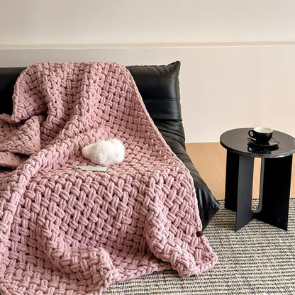 Ownkoti Chunky Knit Hand-Woven Throw Blanket - image 9