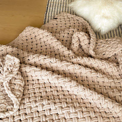 Ownkoti Chunky Knit Hand-Woven Throw Blanket - image 37