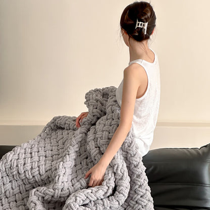 Ownkoti Chunky Knit Hand-Woven Throw Blanket - image 15