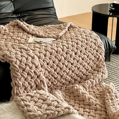 Ownkoti Chunky Knit Hand-Woven Throw Blanket - image 33