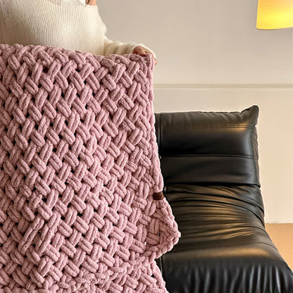 Ownkoti Chunky Knit Hand-Woven Throw Blanket - image 10