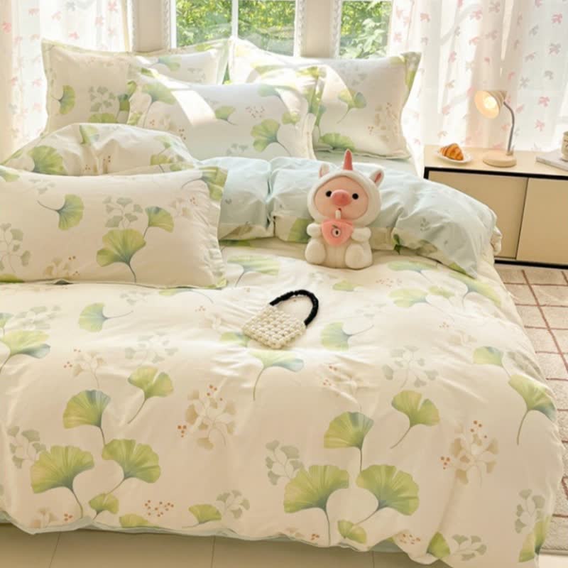 Ownkoti Ginkgo Leaf Pure Cotton Duvet Cover - image 2