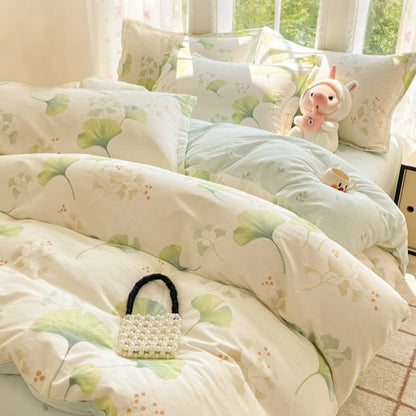 Ownkoti Ginkgo Leaf Pure Cotton Duvet Cover - image 1