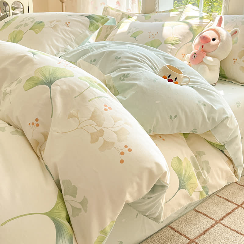 Ownkoti Ginkgo Leaf Pure Cotton Duvet Cover - King - image 0