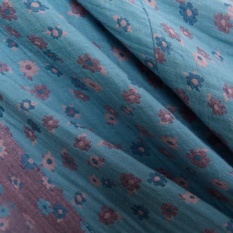 Ownkoti Rustic Floral Jacquard Cotton Kimono Robe - image 5