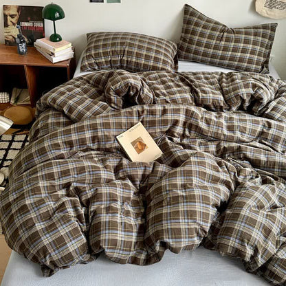 Ownkoti Classic Plaid Cotton Bedding Set - image 1