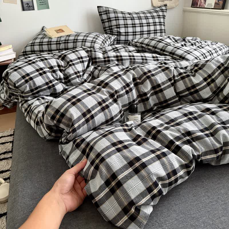 Ownkoti Classic Plaid Cotton Bedding Set - image 5