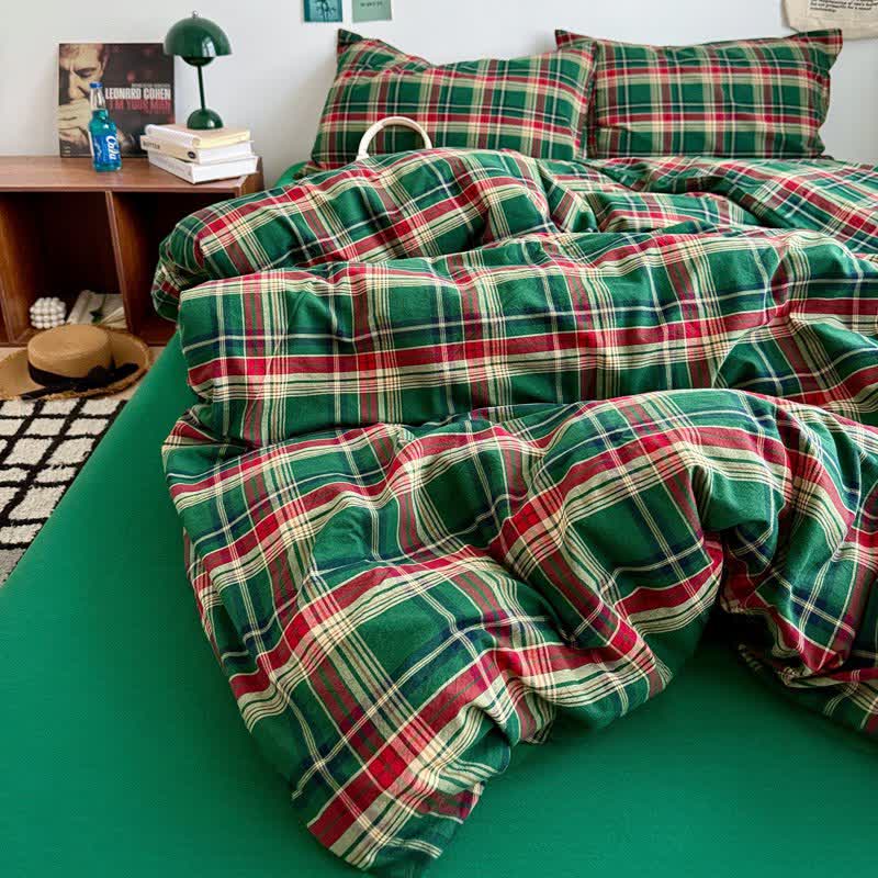 Ownkoti Classic Plaid Cotton Bedding Set - image 28