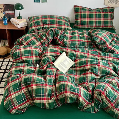Ownkoti Classic Plaid Cotton Bedding Set - image 24