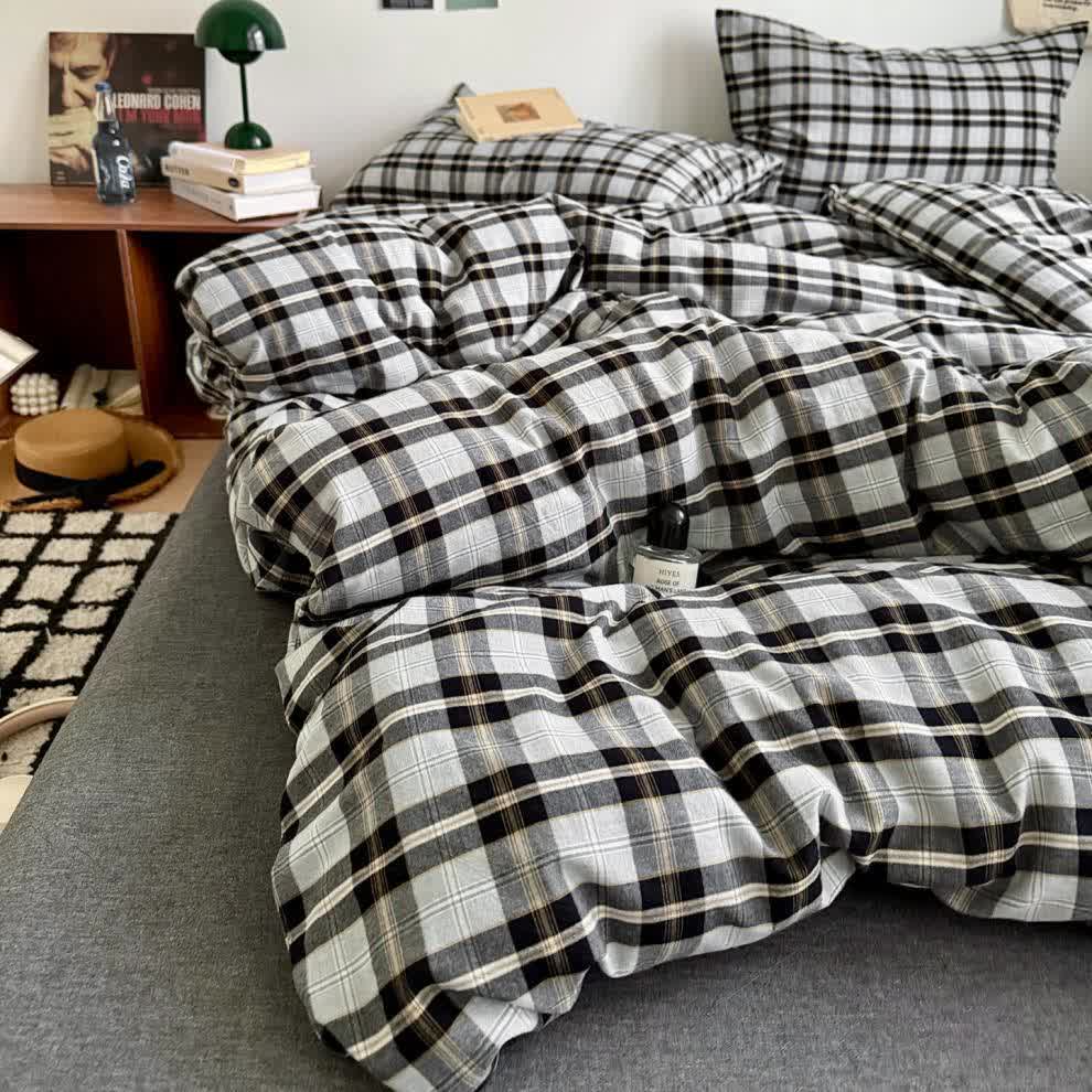 Ownkoti Classic Plaid Cotton Bedding Set - image 8