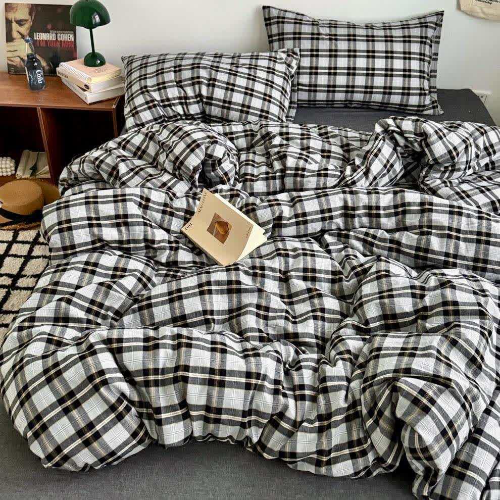 Ownkoti Classic Plaid Cotton Bedding Set - image 1