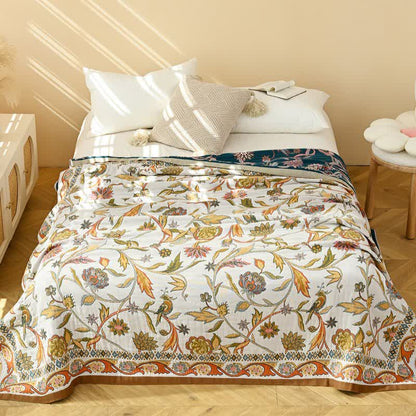 Ownkoti Pastoral Style Leaf Cotton Gauze Quilt - image 1