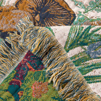 Ownkoti Mushroom Forest Cotton Gauze Tassel Quilt - image 6