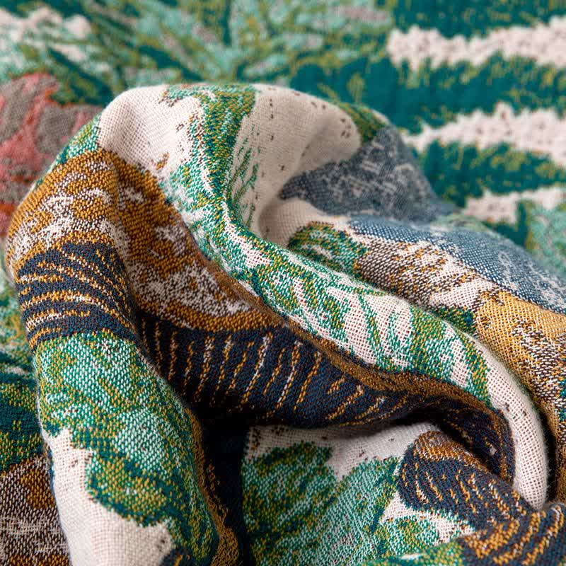 Ownkoti Mushroom Forest Cotton Gauze Tassel Quilt - image 5