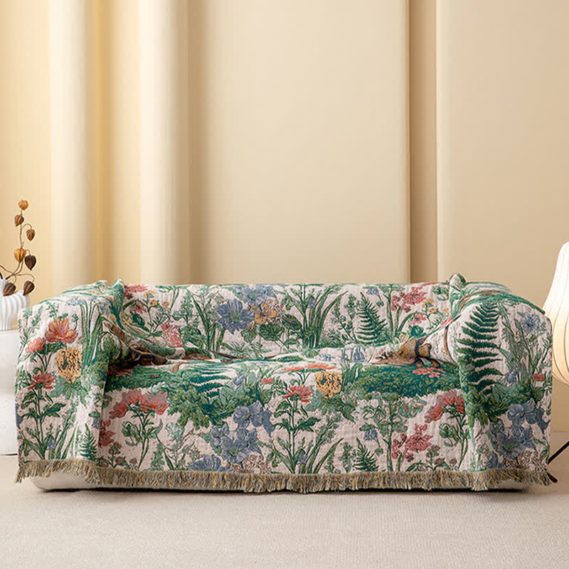 Ownkoti Mushroom Forest Cotton Gauze Tassel Quilt - image 4