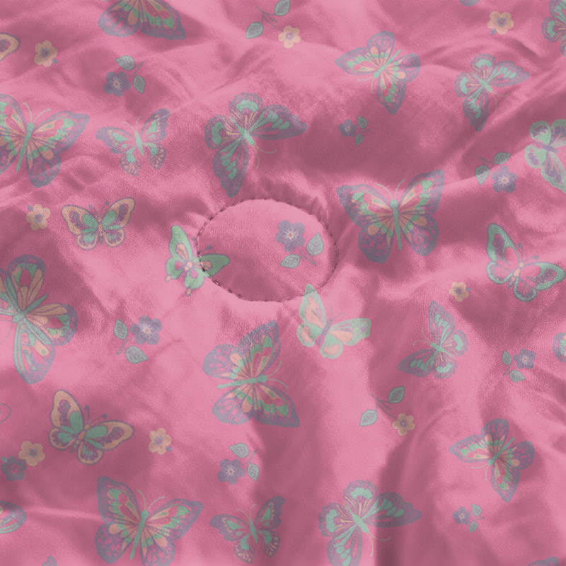 Ownkoti Pink Butterfly Cotton Gauze Jacquard Quilt - image 4