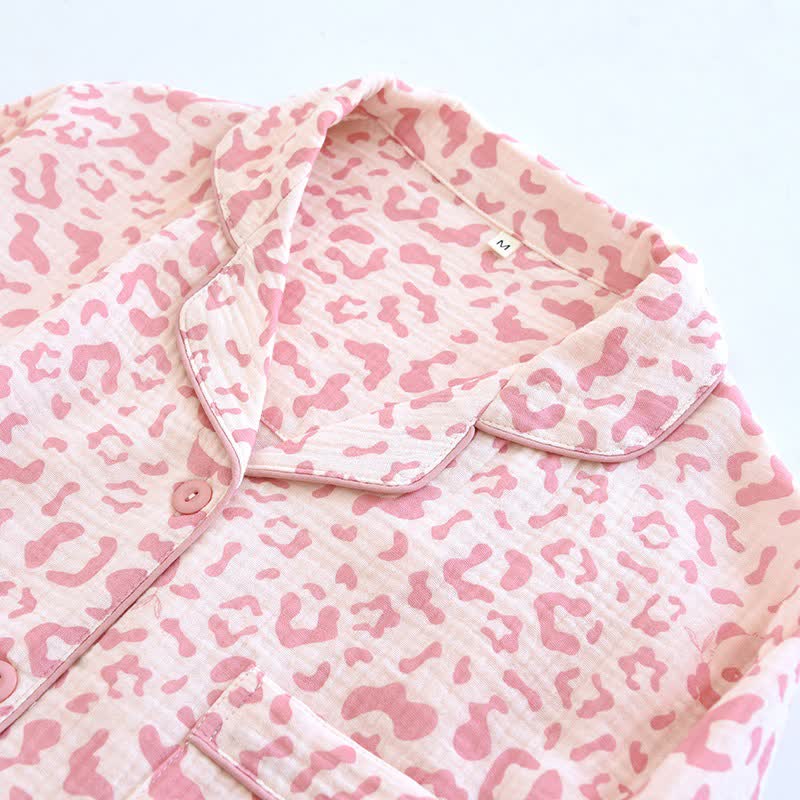 Ownkoti Soft-Tone Leopard Print Cotton Loungewear Set - image 3