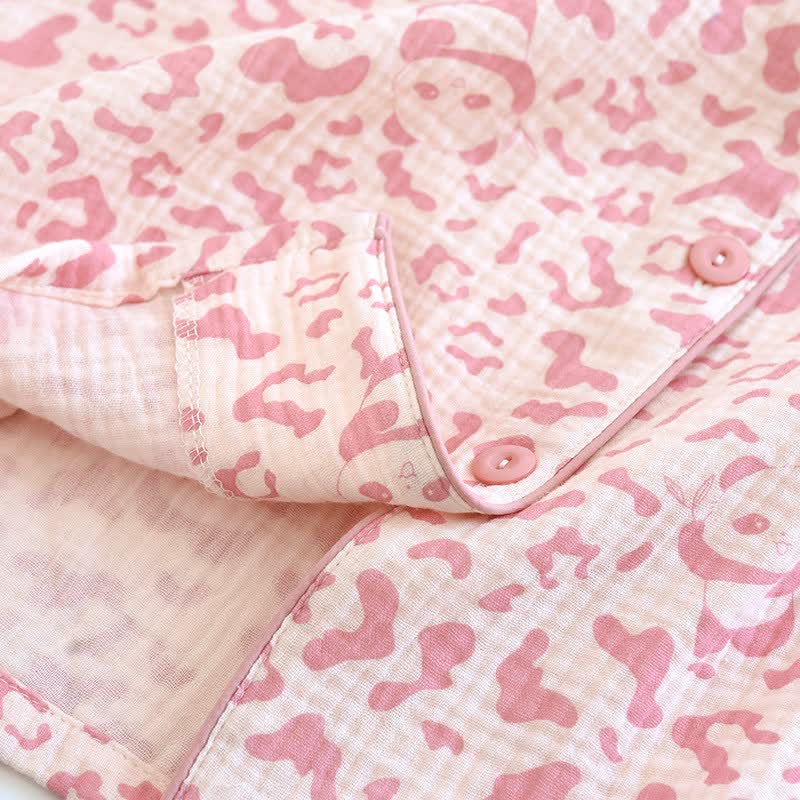 Ownkoti Soft-Tone Leopard Print Cotton Loungewear Set - image 5