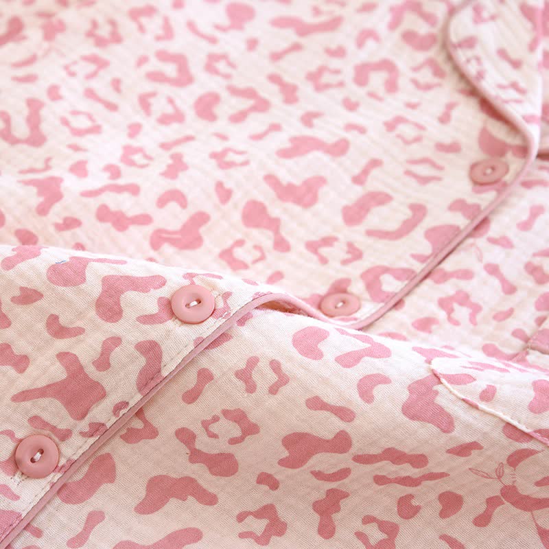 Ownkoti Soft-Tone Leopard Print Cotton Loungewear Set - image 7