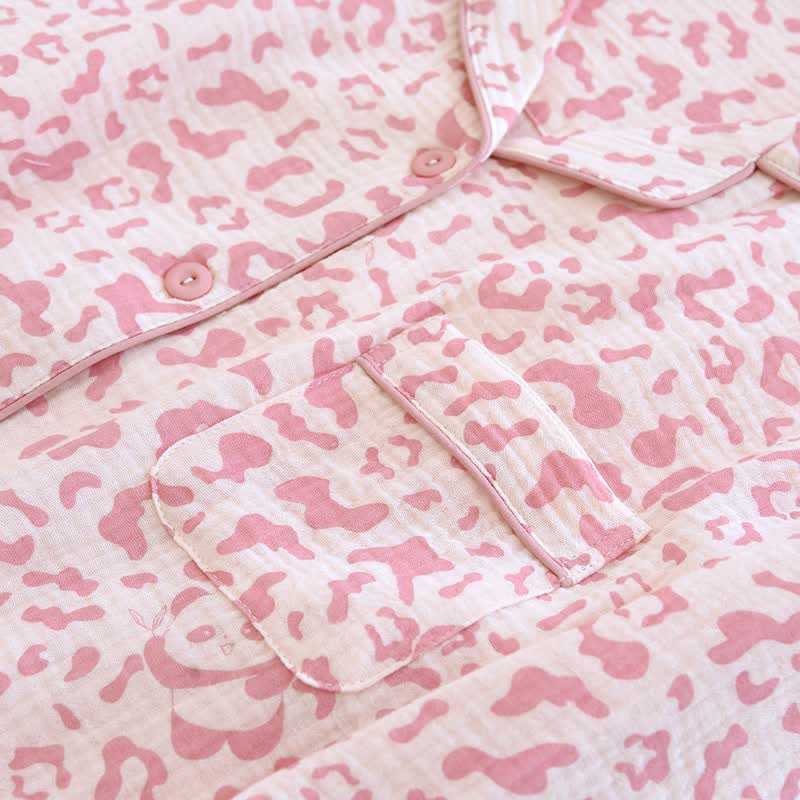 Ownkoti Soft-Tone Leopard Print Cotton Loungewear Set - image 4