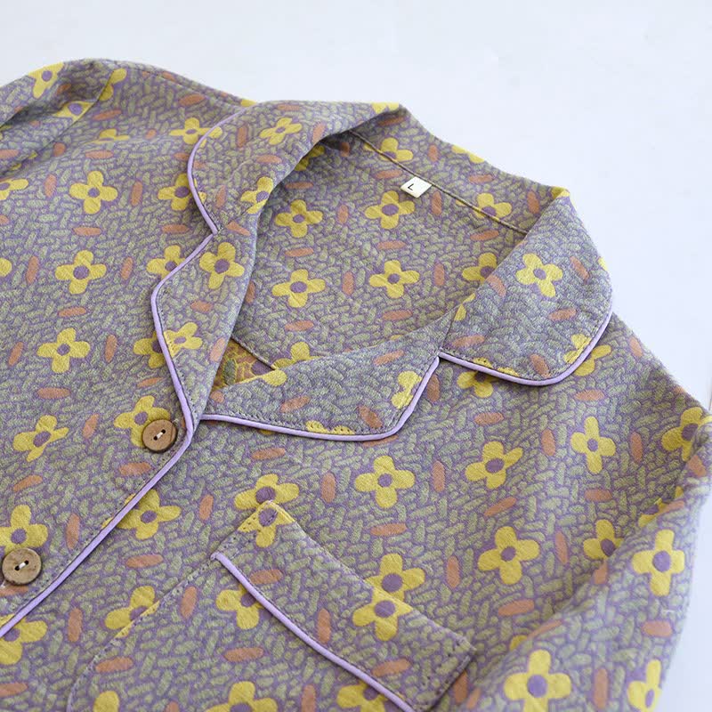 Ownkoti Four-leaf Clover Inspired Cotton Loungewear Set - image 5