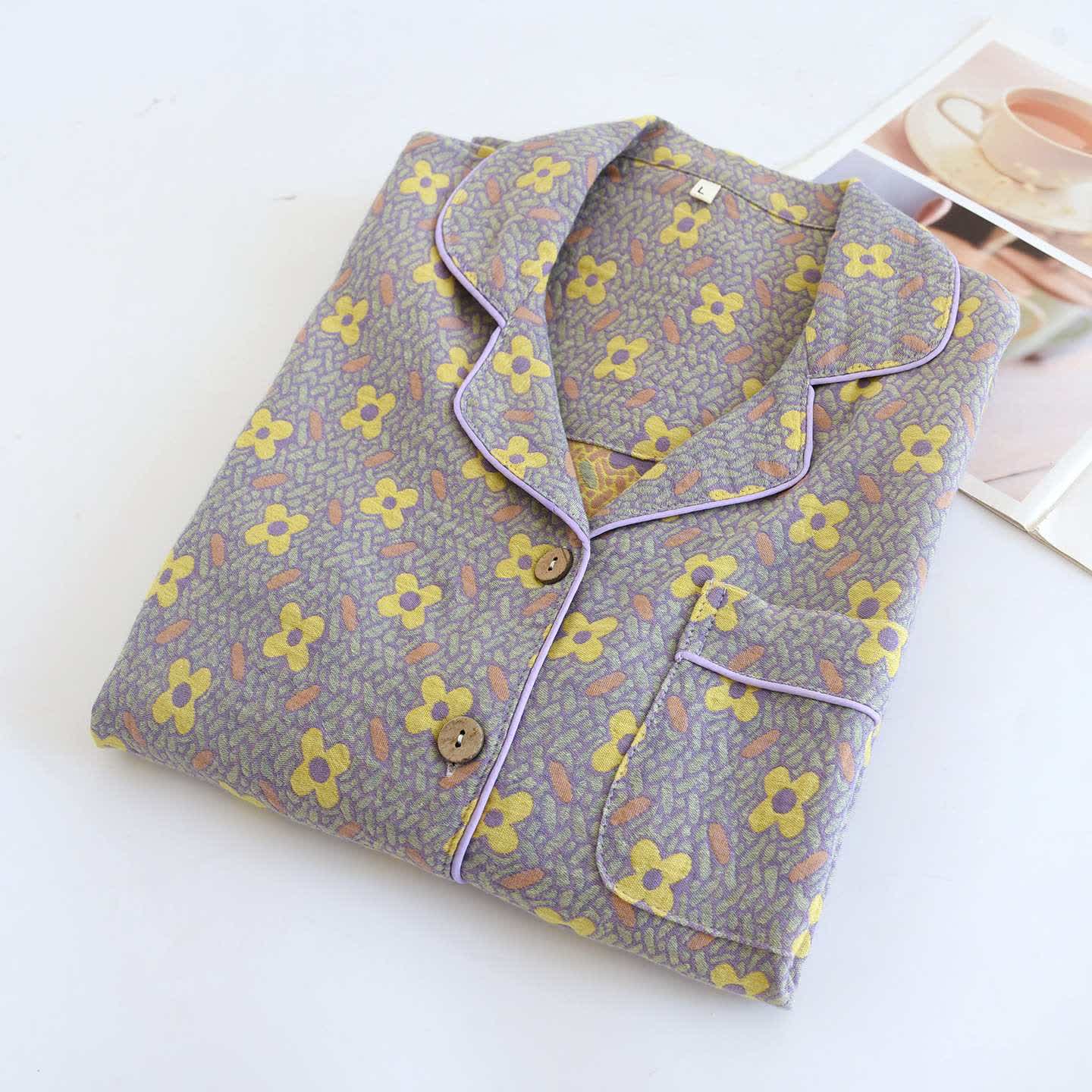 Ownkoti Four-leaf Clover Inspired Cotton Loungewear Set - image 4