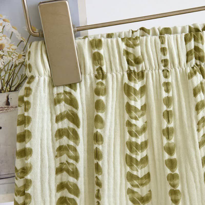 Ownkoti FLeaf Stripe Print Cotton Loungewear Set - image 9