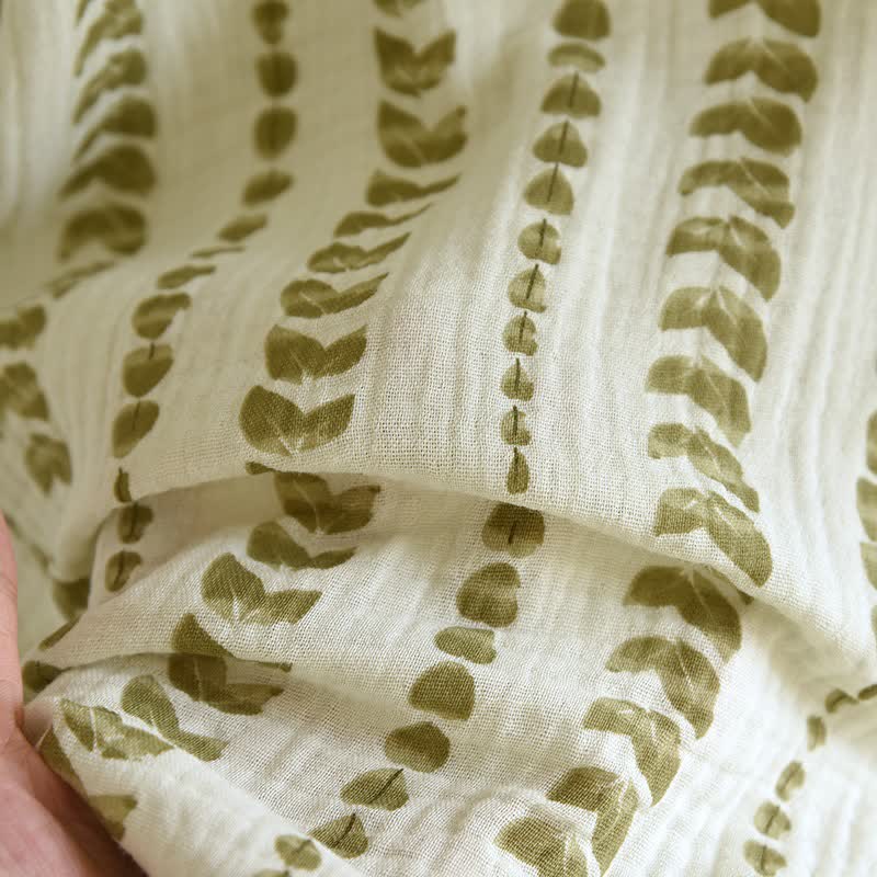 Ownkoti FLeaf Stripe Print Cotton Loungewear Set - image 10