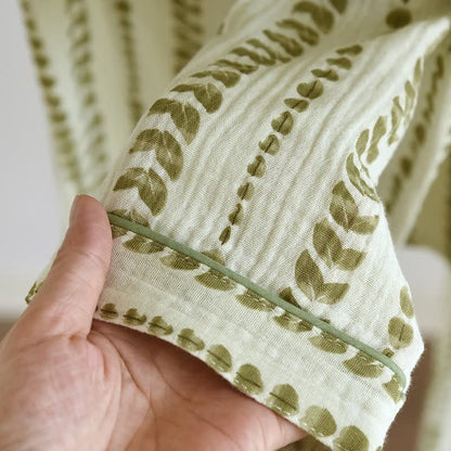 Ownkoti FLeaf Stripe Print Cotton Loungewear Set - image 7